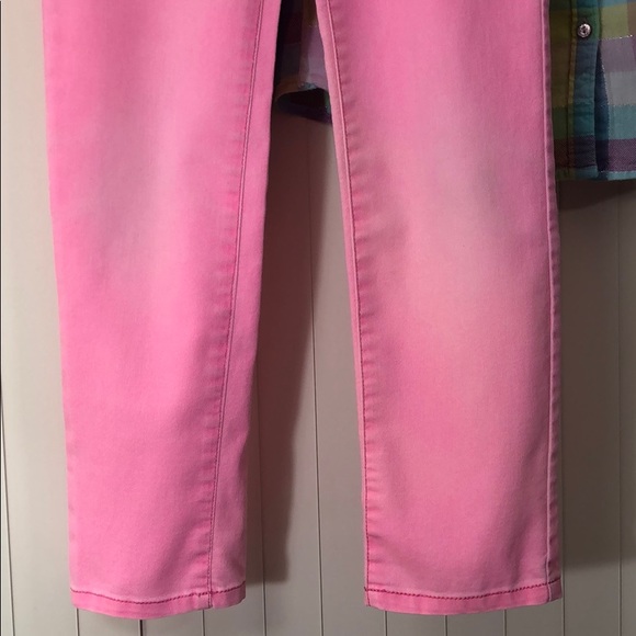 🏆L.E.I. Pink Kate Lowrise Skinny Jeans Girls 10 R - Picture 7 of 11
